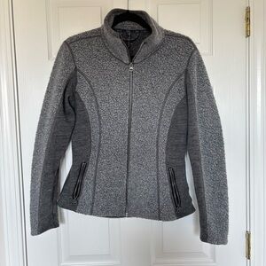 Kuhl Women's Kozet Gray Wool Blend Sherpa Long Sleeve Jacket Size Medium